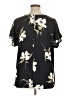 West Kei Black Short Sleeve Blouse Size XL - photo 2