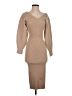 MNG Tan Cocktail Dress Size 2 - photo 1