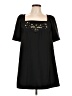 Karta 100% Polyester Black Short Sleeve Top Size L - photo 1