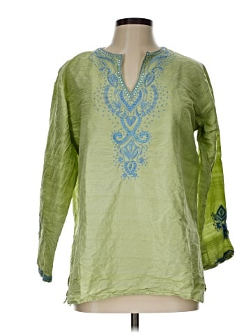 Barbara Gerwit Long Sleeve Silk Top (view 1)