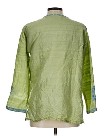 Barbara Gerwit Long Sleeve Silk Top (view 2)