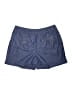 St. John's Bay Chevron-herringbone Blue Denim Shorts Size 10 - photo 1
