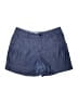 St. John's Bay Chevron-herringbone Blue Denim Shorts Size 10 - photo 2