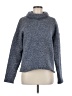 Columbia 100% Polyester Tweed Blue Turtleneck Sweater Size M - photo 1