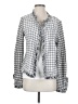 Nic + Zoe Checkered-gingham White Jacket Size S - photo 1
