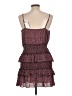 Row A 100% Polyester Polka Dots Burgundy Cocktail Dress Size L - photo 2