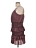 Row A 100% Polyester Polka Dots Burgundy Cocktail Dress Size L - photo 5