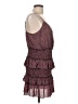 Row A 100% Polyester Polka Dots Burgundy Cocktail Dress Size L - photo 4