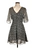 ALLSAINTS 100% Polyester Polka Dots Black Casual Dress Size 10 - photo 1
