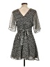 ALLSAINTS 100% Polyester Polka Dots Black Casual Dress Size 10 - photo 2