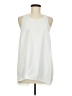 Athleta 100% Polyester White Sleeveless T-Shirt Size M - photo 1