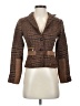 Marciano 100% Virgin Wool Tweed Brown Wool Blazer Size 2 - photo 1