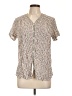 Max Studio Polka Dots Ivory Short Sleeve Blouse Size L - photo 1