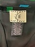 ICE 100% Silk Argyle Green Silk Skirt Size S - photo 4