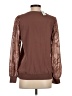 Maurices 100% Polyester Brown Long Sleeve Top Size XS - photo 2
