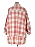 Easel Checkered-gingham Pink 3/4 Sleeve Blouse Size 1X - photo 2