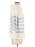 Le Lis 100% Acrylic Stripes Ivory Turtleneck Sweater Size M - photo 4
