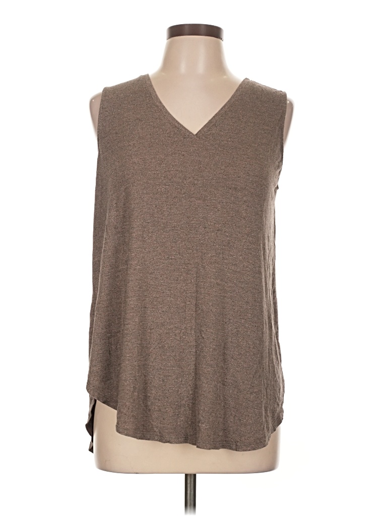 Pre-owned Nine West Sleeveless T-shirt In Brown