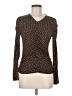 Veronica Beard Brown Gold Long Sleeve Top Size S - photo 1