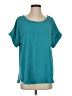 Entro 100% Polyester Teal Short Sleeve Top Size S - photo 1