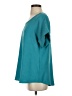 Entro 100% Polyester Teal Short Sleeve Top Size S - photo 5