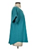 Entro 100% Polyester Teal Short Sleeve Top Size S - photo 4