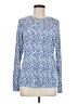J. McLaughlin 100% Modal Blue Long Sleeve Blouse Size M - photo 1