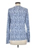 J. McLaughlin 100% Modal Blue Long Sleeve Blouse Size M - photo 2