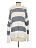 Adora Stripes Silver Pullover Sweater Size S - photo 1