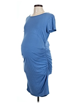 define dress casual Summer Casual Cold-Shoulder Sleeves Maternity Dress Burgundy / S