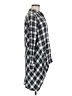 Max Studio 100% Rayon Plaid Blue Long Sleeve Button-Down Shirt Size M - photo 4