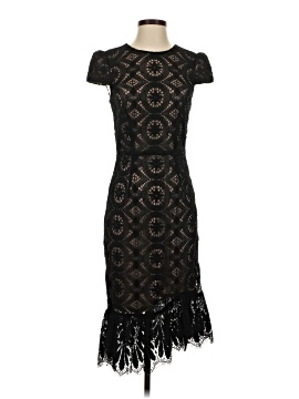 long black lace open back dress Chic Backless Black Evening Dresses V-neck Appliques Formal Dresses with Slit