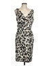 Ann Taylor Animal Print Ivory Cocktail Dress Size 12 - photo 1