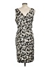 Ann Taylor Animal Print Ivory Cocktail Dress Size 12 - photo 2