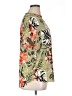Maison d' Amelie 100% Polyester Tropical Orange Short Sleeve Blouse Size XL - photo 4