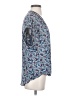 Max Studio 100% Polyester Blue Short Sleeve Blouse Size S - photo 4