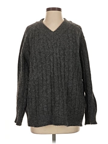 Charcoal Pullover Sweater (view 1)
