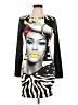 Assorted Brands Graphic Gray Cocktail Dress Size L - photo 1