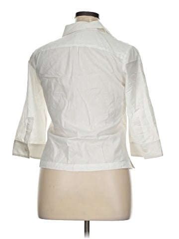 Investments 3/4 Sleeve Button-Down Shirt (view 2)