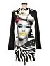 Assorted Brands Graphic Gray Cocktail Dress Size L - photo 2