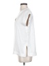 H&M 100% Polyester White Short Sleeve Blouse Size S - photo 5