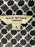 Max Studio 100% Polyester Houndstooth Gray Long Sleeve Blouse Size L - photo 7