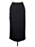 DKNY Solid Black Formal Skirt Size 14 Petite - photo 1