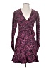 Parker 100% Polyester Paisley Purple Cocktail Dress Size 00 - photo 1