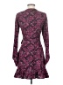 Parker 100% Polyester Paisley Purple Cocktail Dress Size 00 - photo 2
