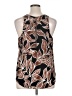 Apt. 9 100% Polyester Brown Sleeveless Blouse Size XL - photo 2