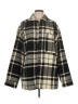 H&M Plaid Black Coat Size L - photo 1