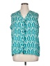 Violet & Claire 100% Polyester Teal Sleeveless Blouse Size 1X - photo 1