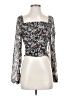 Lulus 100% Polyester Silver Long Sleeve Top Size XS - photo 1