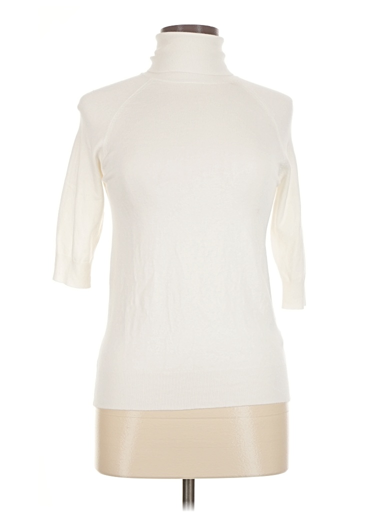 Pre-owned Zara Turtleneck Sweater In Ivory